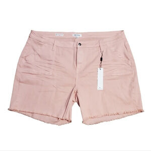 NWT VIGOSS Marley Bermuda Short w/ Frayed Hem 24